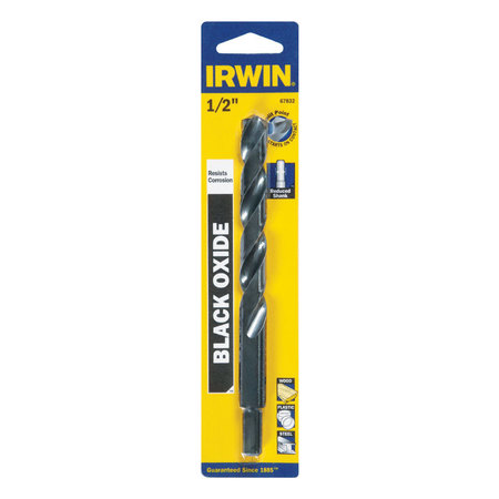 IRWIN DRILL BIT 1/2"" BLK OXIDE 67832